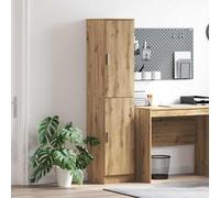 vidaXL Credenza Rovere Artigianale 35 x 39 x 168 cm, Mobile Alto Moderno, Rettangolare, con Tanto Spazio, Elegante armadietto, Minimalista, Perfetto per Il Soggiorno