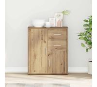 vidaXL Credenza Rovere artigianale 60 x 31 x 70 cm Legno multistrato