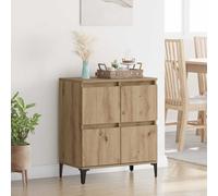 vidaXL Credenza Artisan Rovere 60 x 35 x 70 cm legno composito e ferro,