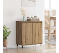 vidaXL Credenza Rovere artigianale 60 x 35 x 70 cm Legno multistrato