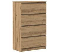 vidaXL Credenza Rovere Artigianale 60x35x98,5 cm in Legno Multistrato, armadietto, credenza, Armadio da corridoio, Buffet, Armadio da Cucina