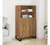 vidaXL Credenza Rovere Artigianale 60x36x110 cm in Legno Multistrato, credenza in Legno, credenza Alta, credenza con ripiano, credenza portaoggetti