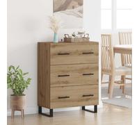 vidaXL Credenza Rovere artigianale 69,5 x 34 x 90 cm