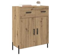 vidaXL Credenza Rovere Artisan 69,5 x 34 x 90 cm in legno multistrato, moderna