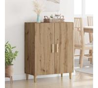 vidaXL Credenza Rovere artigianale 70 x 34 x 90 cm Legno multistrato