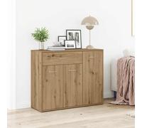 vidaXL Credenza Rovere Artigianale 88x30x70 cm in Legno Multistrato, armadietto, credenza, Armadio da corridoio, Buffet, Armadio da Cucina