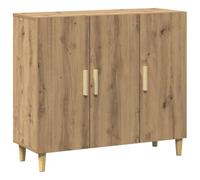 vidaXL Credenza Rovere Artigianale 90x34x80 cm in Legno Multistrato, credenza in Legno, credenze in Legno, armadietto Laterale, armadietto in Legno