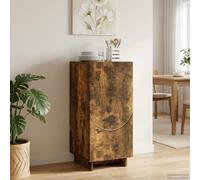 vidaXL Credenza Rovere Fumo 33,5 x 34,5 x 75 cm Legno ingegnerizzato