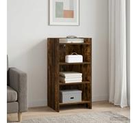 vidaXL Credenza Rovere Fumo 40 x 36 x 80 cm Legno ingegnerizzato