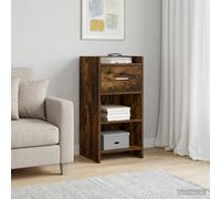 vidaXL Credenza in rovere affumicato, 40 x 36 x 80 cm, in legno di ingegneria,