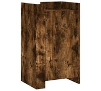vidaXL Credenza Rovere Fumo 45x35x75 cm in Legno Multistrato, credenza in Legno, credenze in Legno, armadietto Laterale, armadietto in Legno