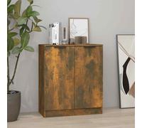 vidaXL Credenza Rovere Fumo 60x30x70 cm in Legno Multistrato