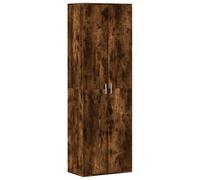 vidaXL Credenza Rovere Fumo 60x35x180 cm in Legno Multistrato, credenza Alta, Mobile Contenitore, Mobile Alto, Mobile, credenza Laterale
