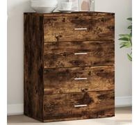 vidaXL Credenza Rovere Fumo 60x39x80 cm in Legno Multistrato