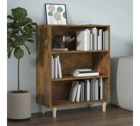 vidaXL Credenza Rovere Fumo 69,5x32,5x90 cm in Legno Multistrato