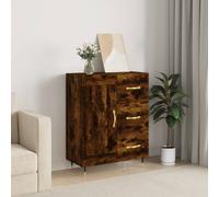 vidaXL Credenza Rovere Fumo 69,5x34x90 cm in Legno Multistrato