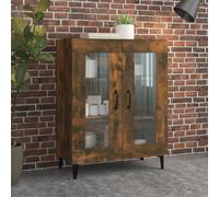 vidaXL Credenza Rovere Fumo 69,5x34x90 cm in Legno Multistrato
