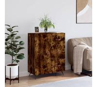 vidaXL Credenza Rovere Fumo 69,5x34x90 cm in Legno Multistrato