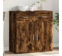 vidaXL Credenza Rovere Fumo 79x38x80 cm in Legno Multistrato