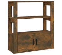 vidaXL Credenza Rovere Fumo 80x30x90 cm in Legno Multistrato