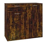 vidaXL Credenza Rovere Fumo 80x36x75 cm in Legno Multistrato