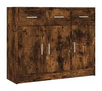 vidaXL Credenza Rovere Fumo 91x28x75 cm in Legno Multistrato