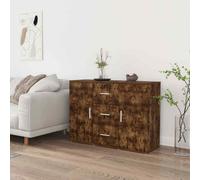 Credenza rovere fumo 91x29,5x65 cm in legno multistrato