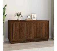 vidaXL Credenza Rovere Marrone 102x35x55 cm in Legno Multistrato, credenza in Legno, armadietto Laterale, portaoggetti, armadietto in Legno