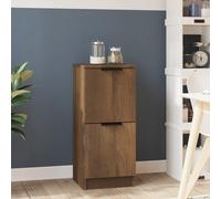 vidaXL Credenza Rovere Marrone 30x30x70 cm in Legno Multistrato
