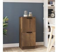 vidaXL Credenza Rovere Marrone 30x30x70 cm in Legno Multistrato