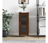 vidaXL Credenza Rovere Marrone 34,5x34x90 cm in Legno Multistrato