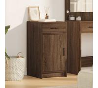 vidaXL Sideboard in Legno Massello di Rovere con Design Moderno e Tavolo Buffet per Uso Interno Finitura Marrone Mobili Eleganti e Funzionali Soluzione Autoportante