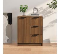 Credenza rovere marrone 60x30x70 cm in legno multistrato