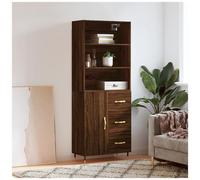 vidaXL Credenza Rovere Marrone 69,5x34x180 cm in Legno Multistrato