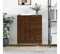 vidaXL Credenza Rovere Marrone 69,5x34x90 cm in Legno Multistrato