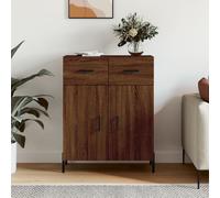 vidaXL Credenza Rovere Marrone 69,5x34x90 cm in Legno Multistrato