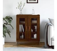 vidaXL Credenza Rovere Marrone 69,5x34x90 cm in Legno Multistrato