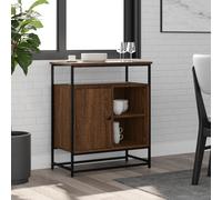 AX Credenza Mobiletto 69x35x80cm Portaoggetti Arredo Rovere Marrone Casa 835548