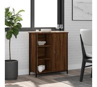 AX Credenza Mobiletto 70x30x80cm Portaoggetti Arredo Rovere Marrone Casa 835498
