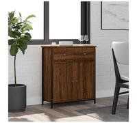 AX Credenza Mobiletto 70x30x80cm Portaoggetti Arredo Rovere Marrone Casa 835528