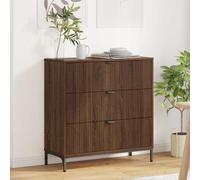 vidaXL Credenza Rovere marrone 79.5 x 33 x 82 cm Legno multistrato