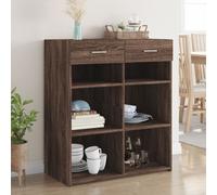 vidaXL Credenza Rovere Marrone 80x42,5x93 cm in Legno Multistrato
