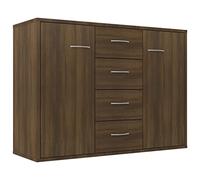 vidaXL Credenza Rovere Marrone 88x30x65 cm in Legno Multistrato
