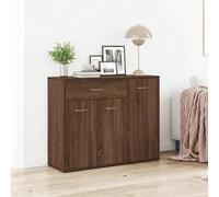 vidaXL Credenza Rovere Marrone 88x30x70 cm in Legno Multistrato Questa credenza, caratterizzata da un design minimalista, sarà un complemento sia pratico che molto decorativo per la vostra casa! Mater