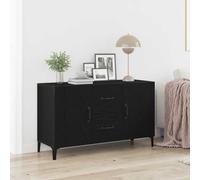vidaXL Credenza Rovere Nero 100 x 36 x 60 cm Legno multistrato