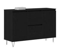 vidaXL Credenza Rovere Nero 101,5 x 35 x 70 cm Legno Multistrato, Credenza da Pranzo, Mobile Rettangolare, Design Moderno, Legno ingegnerizzato, Arredamento Minimalista, unità Versatile
