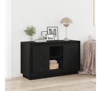 vidaXL Credenza Rovere Nero 102 x 35 x 60 cm Legno multistrato