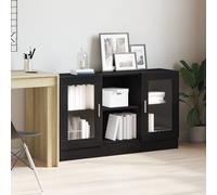 vidaXL Credenza Rovere Nero 120 x 30,5 x 70 cm Legno Multistrato, Soluzione di Stoccaggio Elegante, Mobile Contemporaneo, Ampia Scaffale, Design Robusto