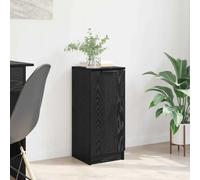 vidaXL Credenza Rovere Nero 30 x 30 x 70 cm Legno multistrato