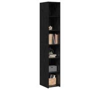 vidaXL Hoge kast Zwart eiken 30 x 41 x 185 cm Bewerkt hout